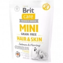 Фото - сухой корм Brit Care Dog Grain Free Mini Hair & Skin Salmon & Herring беззерновой сухой корм для кожи и шерсти собак мини пород ЛОСОСЬ и СЕЛЬДЬ