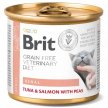 Фото - ветеринарні корми Brit Veterinary Diets Cat Grain Free Renal Tuna, Salmon & Peas онсерви для кішок із хронічною нирковою недостатністю ТУНЕЦЬ, ЛОСОСЬ та ГОРОШОК