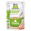 Фото - вологий корм (консерви) Brit Care Cat Soup with Turkey консерви для котів СУП з ІНДИЧКОЮ