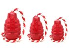 Фото - іграшки SodaPup (Сода Пап) Grenade Reward Toy іграшка для собак ГРАНАТА НА МОТУЗЦІ, червоний