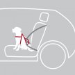 Фото 5 - аксессуары в авто Trixie CAR HARNESS COMFORT защитная шлея для авто, нейлон