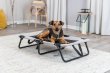 Фото 8 - лежаки, матрасы, коврики и домики Trixie Dog Lounger шезлонг лежак для собак, беж/черный