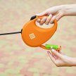 Фото 7 - рулетки WAUDOG R-leash поводок рулетка с контейнером для пакетов, светоотражающая лента, оранжевый