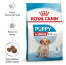 Фото - сухой корм Royal Canin MEDIUM PUPPY корм для щенков средних пород от 2 до 12 месяцев