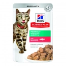 Фото - влажный корм (консервы) Hill's Science Plan Adult Perfect Weight Chicken & Salmon корм для поддержания веса у кошек КУРИЦА и ЛОСОСЬ (мультипак)