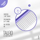 Фото - гребінці, щітки, граблі Tauro (Тауро) Pro Line Ultra Light Line гребінець з алюмінієвою ручкою та зубчиками з нержавіючої сталі, фіолетовий