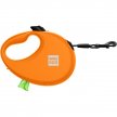 Фото - рулетки WAUDOG R-leash поводок рулетка с контейнером для пакетов, светоотражающая лента, оранжевый