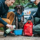 Фото - миски, поилки, фонтаны Kurgo Mash&Stash Collapsible Dog Bowl миска складная дорожная с карабином для собак, синий