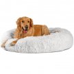 Фото 2 - лежаки, матрасы, коврики и домики Best Friends Donut Shag Frost лежак для собак и кошек МОРОЗНЫЙ ИНЕЙ