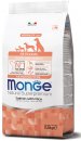 Фото - сухой корм Monge Dog Monoprotein Puppy & Junior All Breeds Salmon & Rice сухой монопротеиновый корм для щенков и молодых собак всех пород ЛОСОСЬ и РИС