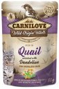 Фото - вологий корм (консерви) Carnilove Rich in Quail enriched with Dandelion Sterilized Cats вологий корм для стерилізованих котів ПЕРЕПІЛКА і КУЛЬБАБА