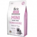 Фото - сухой корм Brit Care Dog Grain Free Mini Yorkshire Salmon & Tuna беззерновой сухой корм для йоркширских терьеров ТУНЕЦ и ЛОСОСЬ