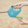 Фото 6 - рулетки WAUDOG R-leash поводок рулетка с контейнером для пакетов, светоотражающая лента, голубой