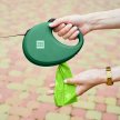 Фото 7 - рулетки WAUDOG R-leash поводок рулетка с контейнером для пакетов, светоотражающая лента, зеленый