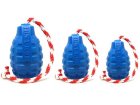 Фото - іграшки SodaPup (Сода Пап) Grenade Reward Toy іграшка для собак ГРАНАТА НА МОТУЗЦІ, синій