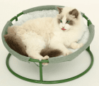 Фото 4 - спальные места, лежаки, домики Misoko&Co (Мисоко и Ко) Pet Bed Round Plush складной круглый лежак для животных, плюш, СВЕТЛО-ЗЕЛЕНЫЙ