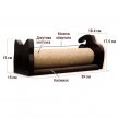 Фото 4 - когтерезы CattyMan Scratching Rolling Post когтеточка для кошек, вращающийся столбик с каркасом