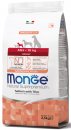 Фото - сухий корм Monge Dog Monoprotein Adult Mini Salmon & Rice сухий монопротеїновий корм для собак малих порід ЛОСОСЬ та РИС