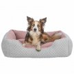 Фото 3 - лежаки, матраси, килимки та будиночки Trixie Kaline Mio лежак для собак і котів, сірий/рожевий