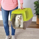 Фото - переноски, сумки, рюкзаки Pratiko (Пратіко) Pet Carrier переноска для тварин, ДВЕРI МЕТАЛ, салатовий