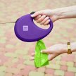 Фото 7 - рулетки WAUDOG R-leash поводок рулетка с контейнером для пакетов, светоотражающая лента, фиолетовый