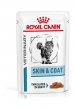 Фото - ветеринарные корма Royal Canin SKIN & COAT лечебные консервы для кошек для поддержания здоровья кожи и шерсти