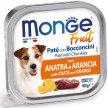 Фото - влажный корм (консервы) Monge Dog Fruit Adult Duck & Orange влажный корм для собак УТКА и АПЕЛЬСИН, паштет