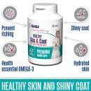 Фото - для кожи и шерсти Gigi (Гиги) Healthy Skin and Coat (КОД-ОМЕГА-ПЛЮС) кормовая добавка для шерсти и суставов кошек и собак