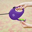 Фото 6 - рулетки WAUDOG R-leash поводок рулетка с контейнером для пакетов, светоотражающая лента, фиолетовый