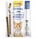 Фото - ласощі Gimcat Sticks mit Lachs und Forelle - рибні палички для кішок ЛОСОСЬ та ФОРЕЛЬ