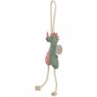 Фото 2 - игрушки Trixie Dragon on Rope игрушка из кожи для собак ДРАКОН НА ВЕРЕВКЕ (35996)