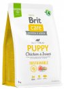 Фото - сухий корм Brit Care Dog Sustainable Puppy Chicken & Insect сухий корм для цуценят КУРКА та КОМАХИ