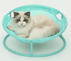 Фото - спальні місця, лежаки Misoko&Co (Місоко і Ко) Pet Bed Round складаний круглий лежак для тварин, М'ЯТНИЙ