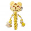 Фото 3 - игрушки DoggyMan Cotton Tiger жевательная игрушка с пищалкой для собак ТИГР С КАНАТОМ