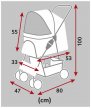 Фото - переноски, сумки, рюкзаки Trixie Buggy коляска для собак, серая