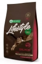 Фото - сухий корм Natures Protection Lifestyle GRAIN FREE SALMON SENIOR беззерновий корм для літніх кішок ЛОСОСЬ