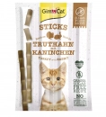 Фото - лакомства Gimcat STICKS TRUTHAN UND HEFE (ПАЛОЧКИ ИНДЕЙКА И КРОЛИК) лакомство для кошек