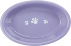 Фото - миски, поилки, фонтаны Trixie Cat Ceramic Bowl - Миска керамическая овальная (24495)