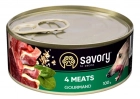 Фото - вологий корм (консерви) Savory (Сейворі) GOURMAND 4 MEATS вологий корм для дорослих собак (4 види м'яса)