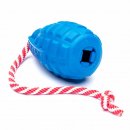 Фото - іграшки SodaPup (Сода Пап) Grenade Reward Toy іграшка для собак ГРАНАТА НА МОТУЗЦІ, синій