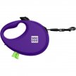 Фото - рулетки WAUDOG R-leash поводок рулетка с контейнером для пакетов, светоотражающая лента, фиолетовый
