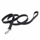 Фото - амуниция Coastal (Костал) Circle-T Dog Leash кожаный поводок для собак, ЧЕРНЫЙ