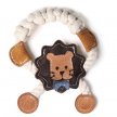 Фото - іграшки DoggyMan DoggyMan Leather Lion with Rope жувальна іграшка для собак ЛЕВ ІЗ МОТУЗКОЮ