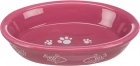 Фото - миски, поилки, фонтаны Trixie Cat Ceramic Bowl - Миска керамическая овальная (24495)