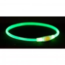 Фото - амуніція Trixie USB Flash Light Ring нашийник для собак, що світиться, прозорий, зелений