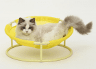 Фото 4 - спальные места, лежаки, домики Misoko&Co (Мисоко и Ко) Pet Bed Round складной круглый лежак для животных, ЖЕЛТЫЙ