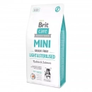 Фото - сухий корм Brit Care Dog Grain Free Mini Light & Sterilised Rabbit & Salmon беззерновий сухий корм для стерилізованих собак міні порід КРОЛИК та ЛОСОСЬ