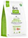 Фото - сухой корм Brit Care Dog Sustainable Adult Medium Breed Chicken & Insect сухой корм для собак средних пород КУРИЦА и НАСЕКОМЫЕ