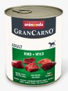 Фото - влажный корм (консервы) Animonda (Анимонда) GranCarno Adult Beef & Game влажный корм для собак ГОВЯДИНА И ДИЧЬ