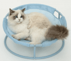 Фото - спальные места, лежаки, домики Misoko&Co (Мисоко и Ко) Pet Bed Round складной круглый лежак для животных, СВЕТЛО-ГОЛУБОЙ